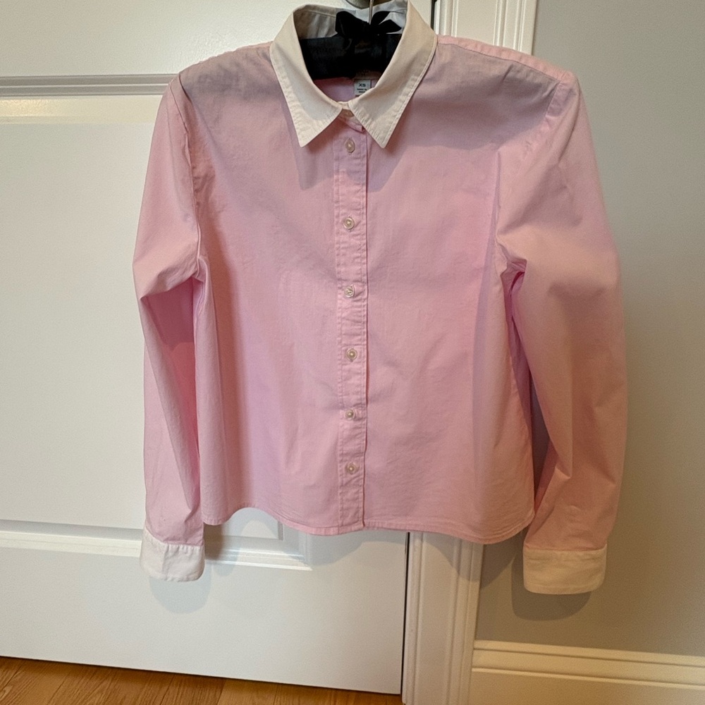 Classic Pink Button-Up Shirt